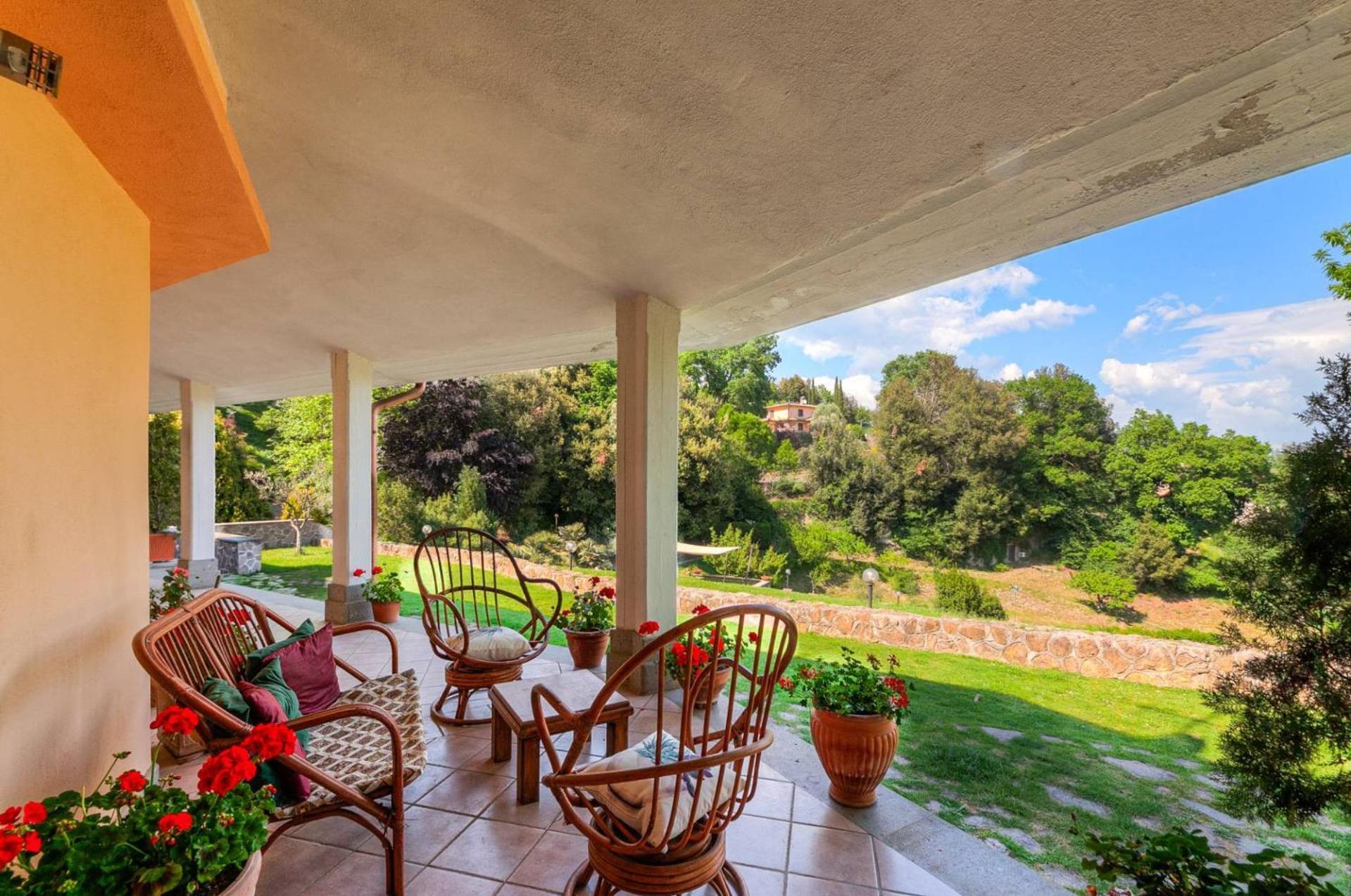 Villa Carolina - Piscina E Parco Panoramico كامباغنانو دي روما المظهر الخارجي الصورة