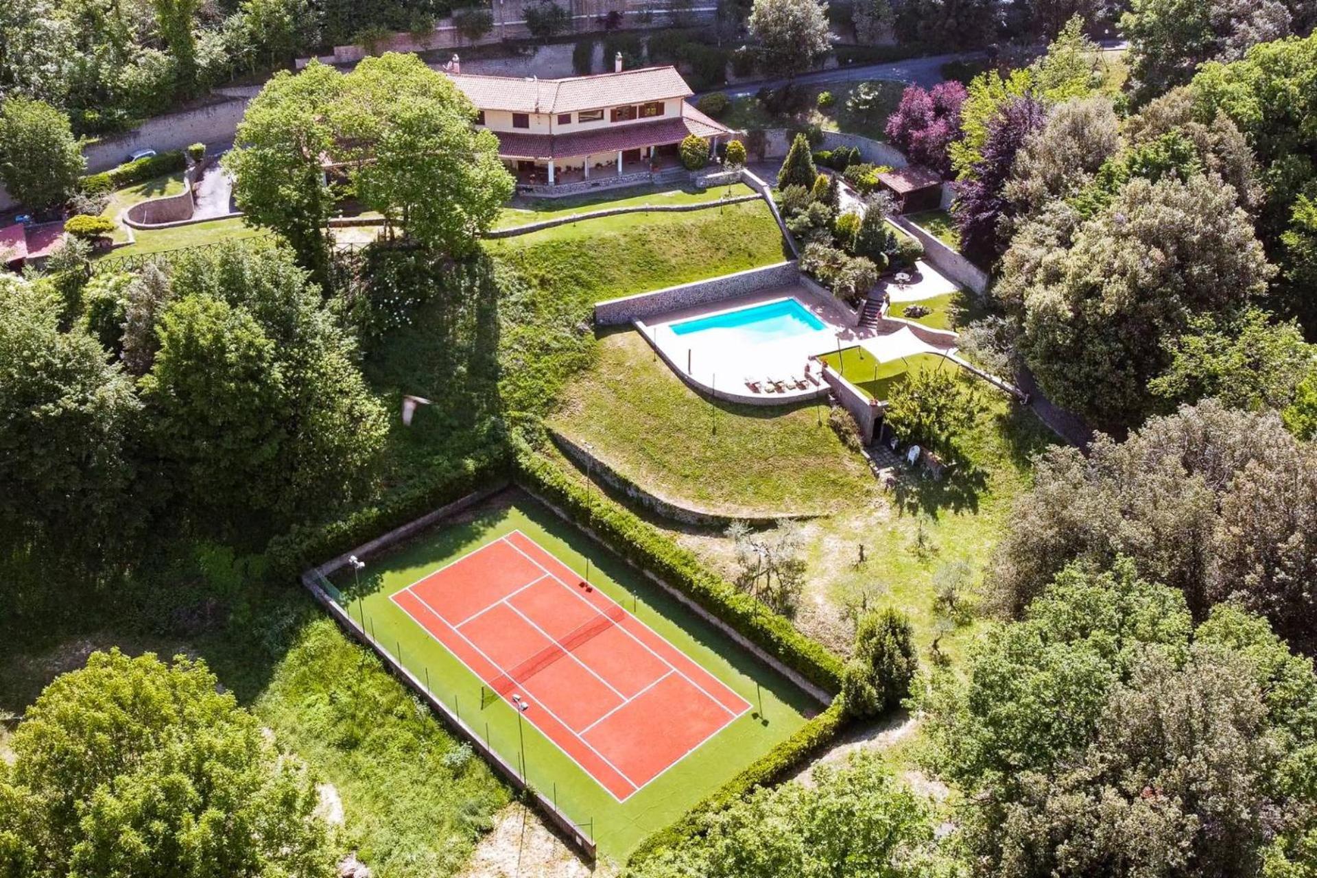 Villa Carolina - Piscina E Parco Panoramico كامباغنانو دي روما المظهر الخارجي الصورة