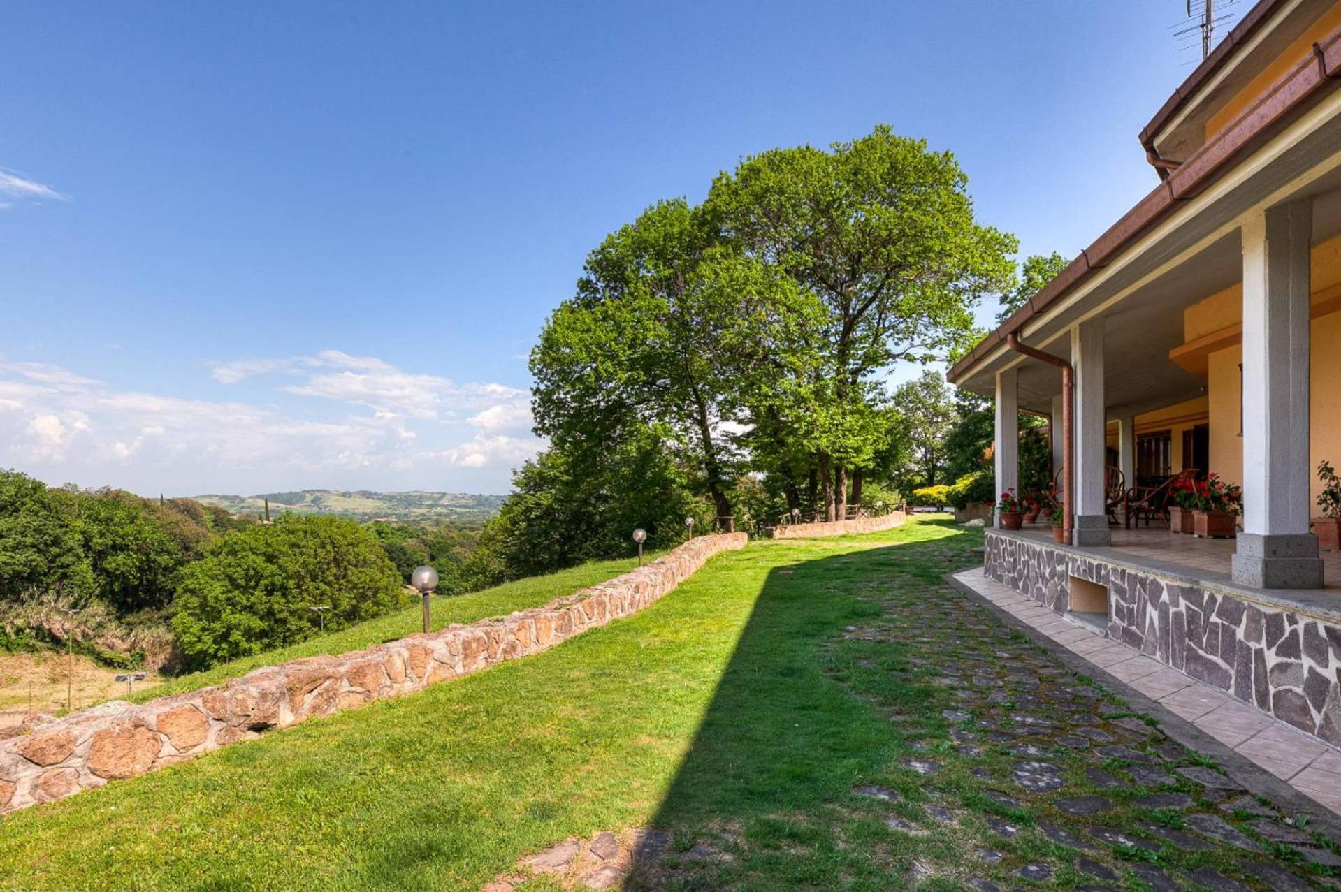 Villa Carolina - Piscina E Parco Panoramico كامباغنانو دي روما المظهر الخارجي الصورة